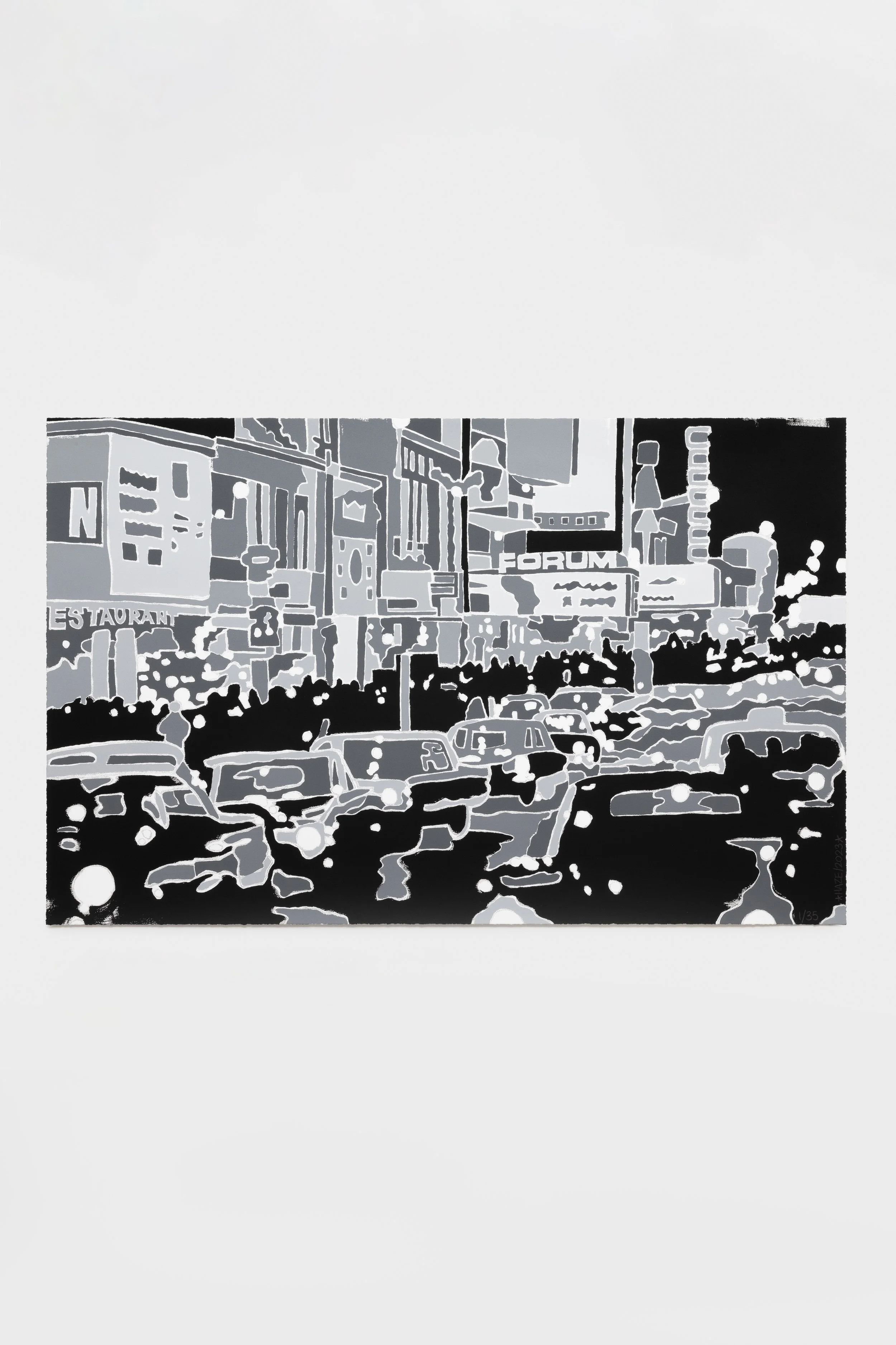 ERIC HAZE Bat Haze Sketch シルクスクリーンポスター ERIC HAZE Bat Haze Sketch シルクスクリーンポスター ERIC HAZE Bat